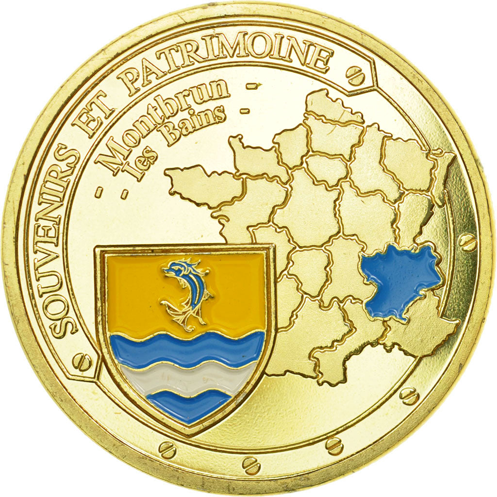 Francia, Token, Touristic token, 26/ Montbrun-les-Bains, Souvenirs et