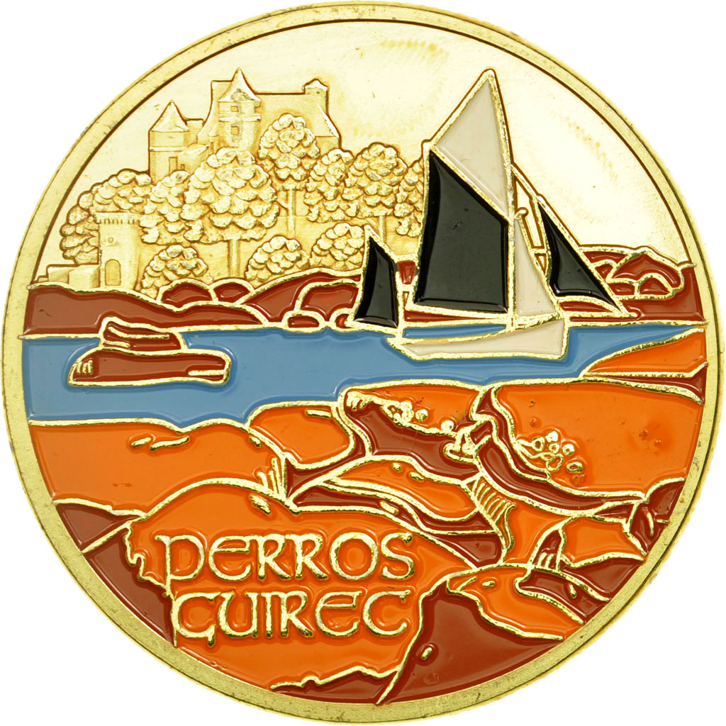 France, Token, Touristic token, 22/ Perros Guirec - la côte, Souvenirs et