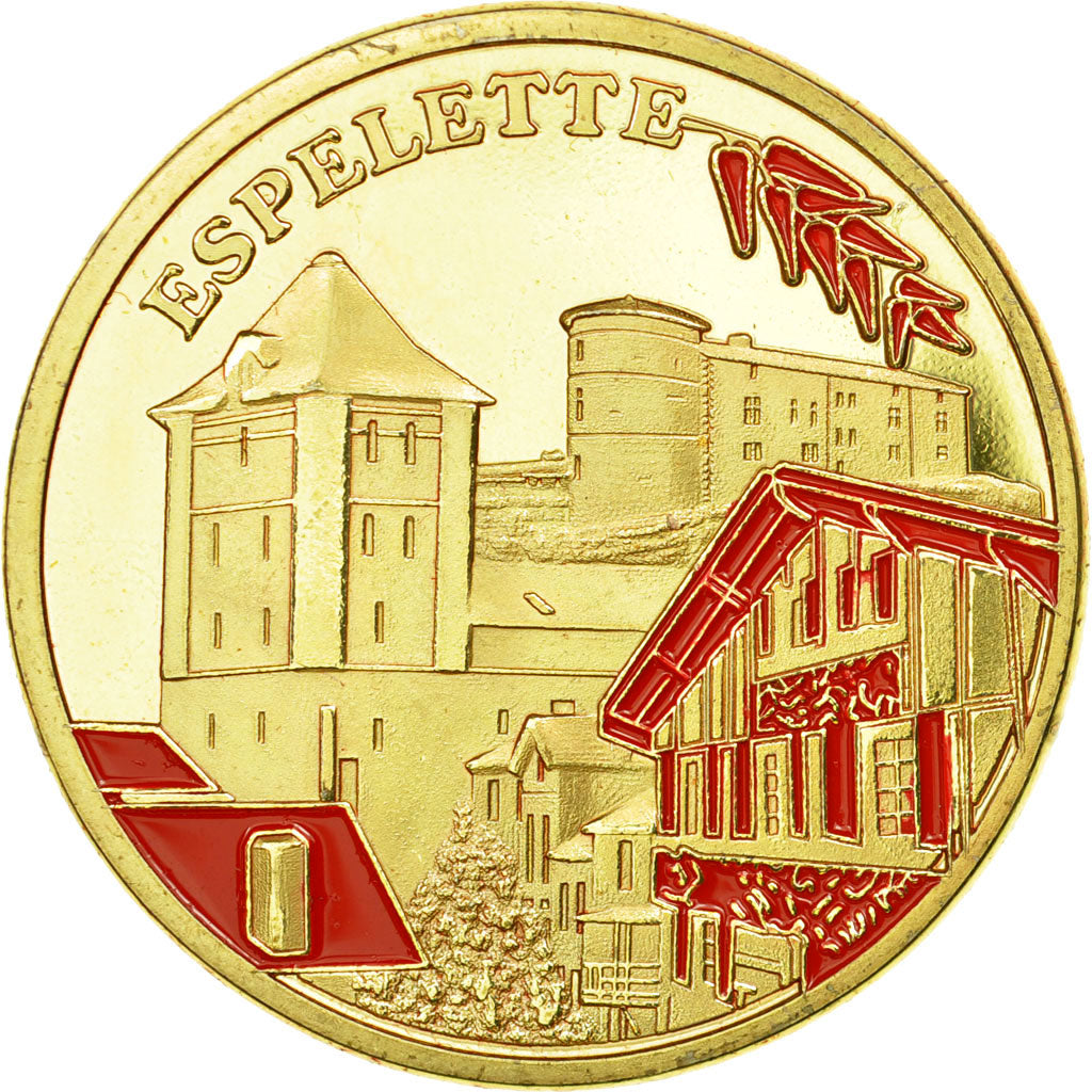 France, Jeton, Jeton Touristique, 64/ Espelette, Souvenirs et Patrimoine, TTB