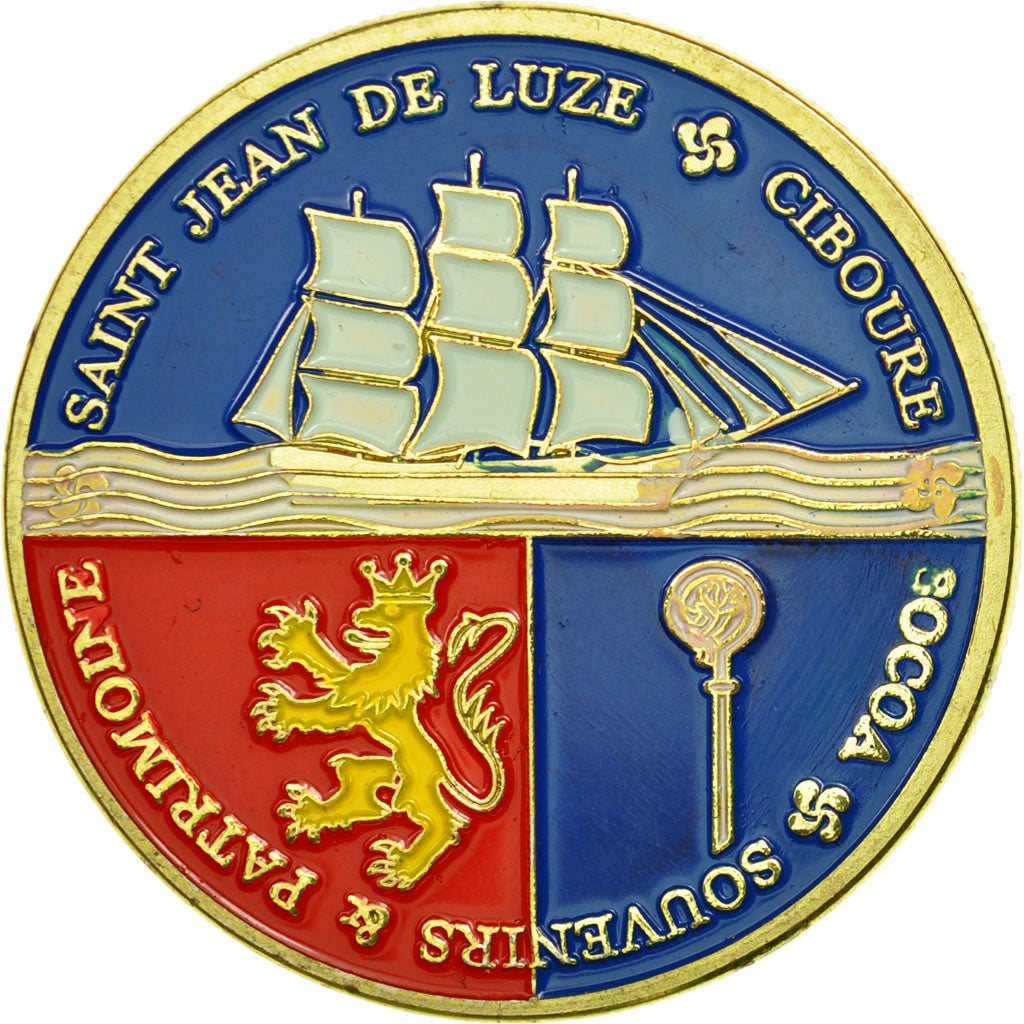 France, Token, Touristic token, 64/ Saint-Jean de Luz - Fort de Socoa, Souvenirs