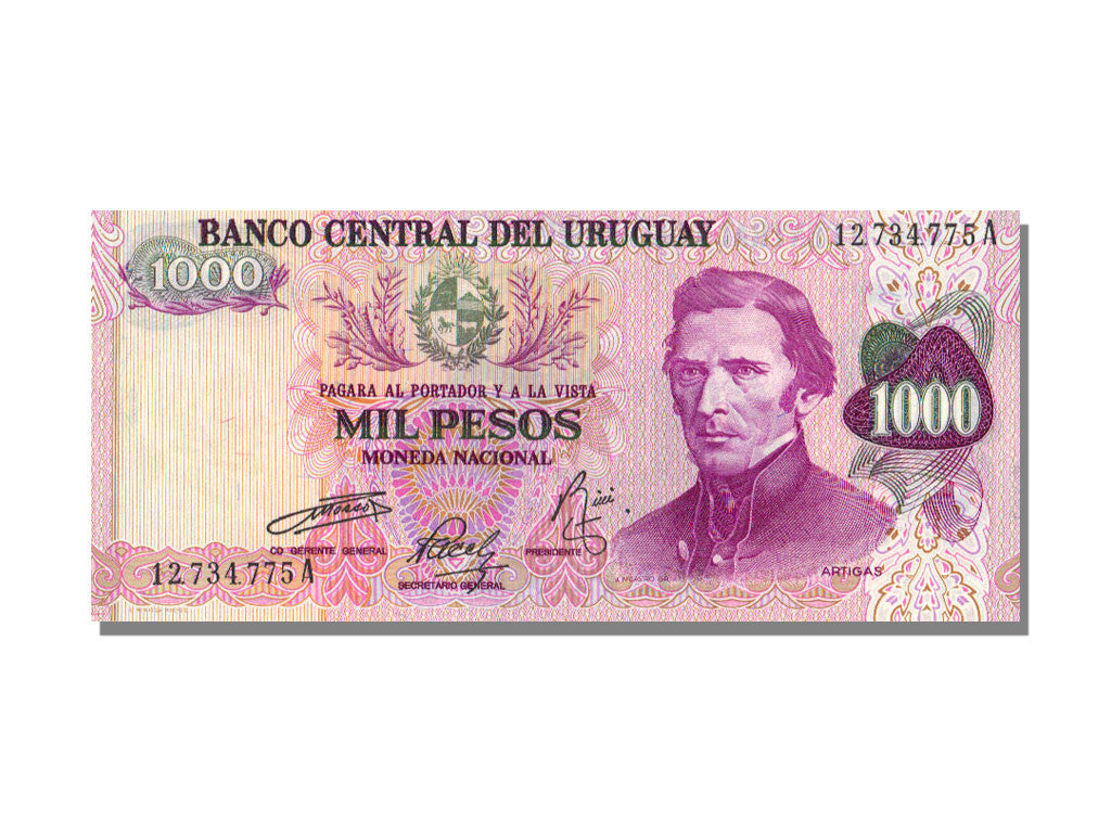 Billete, 1000 Pesos, Uruguay, UNC
