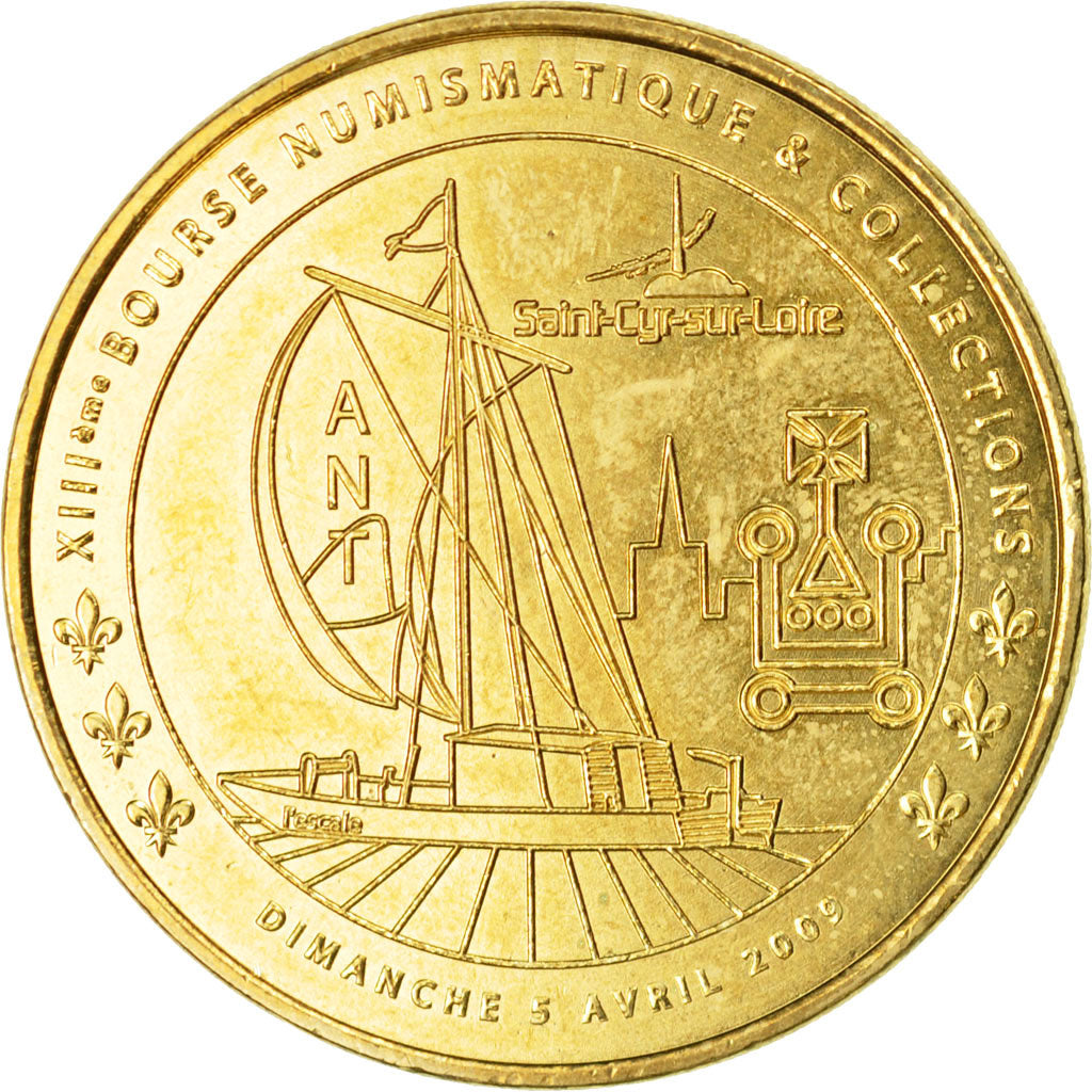 France, Token, Touristic token, Saint-Cyr- sur- Loire -  bourse numismatique