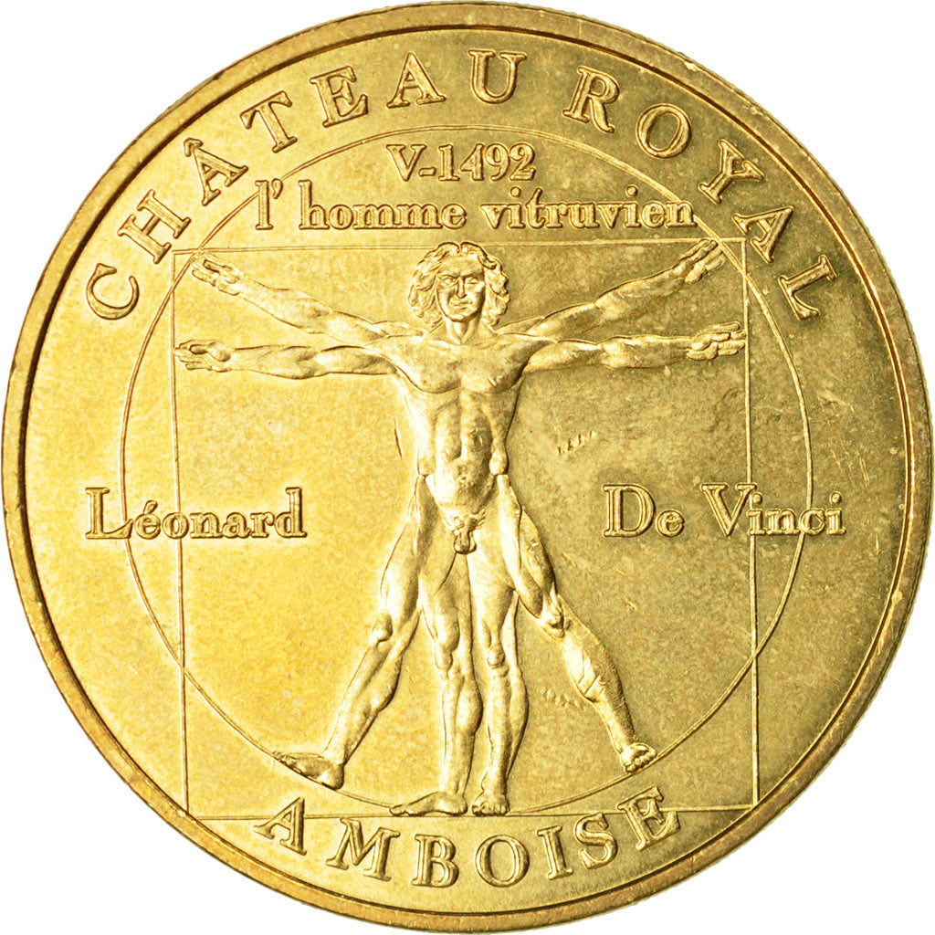 Francia, Token, Touristic token, Amboise - L'homme vitruvien, 2010, MDP, BB