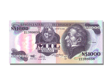 Biljet, Uruguay, 1000 Nuevos Pesos, NIEUW