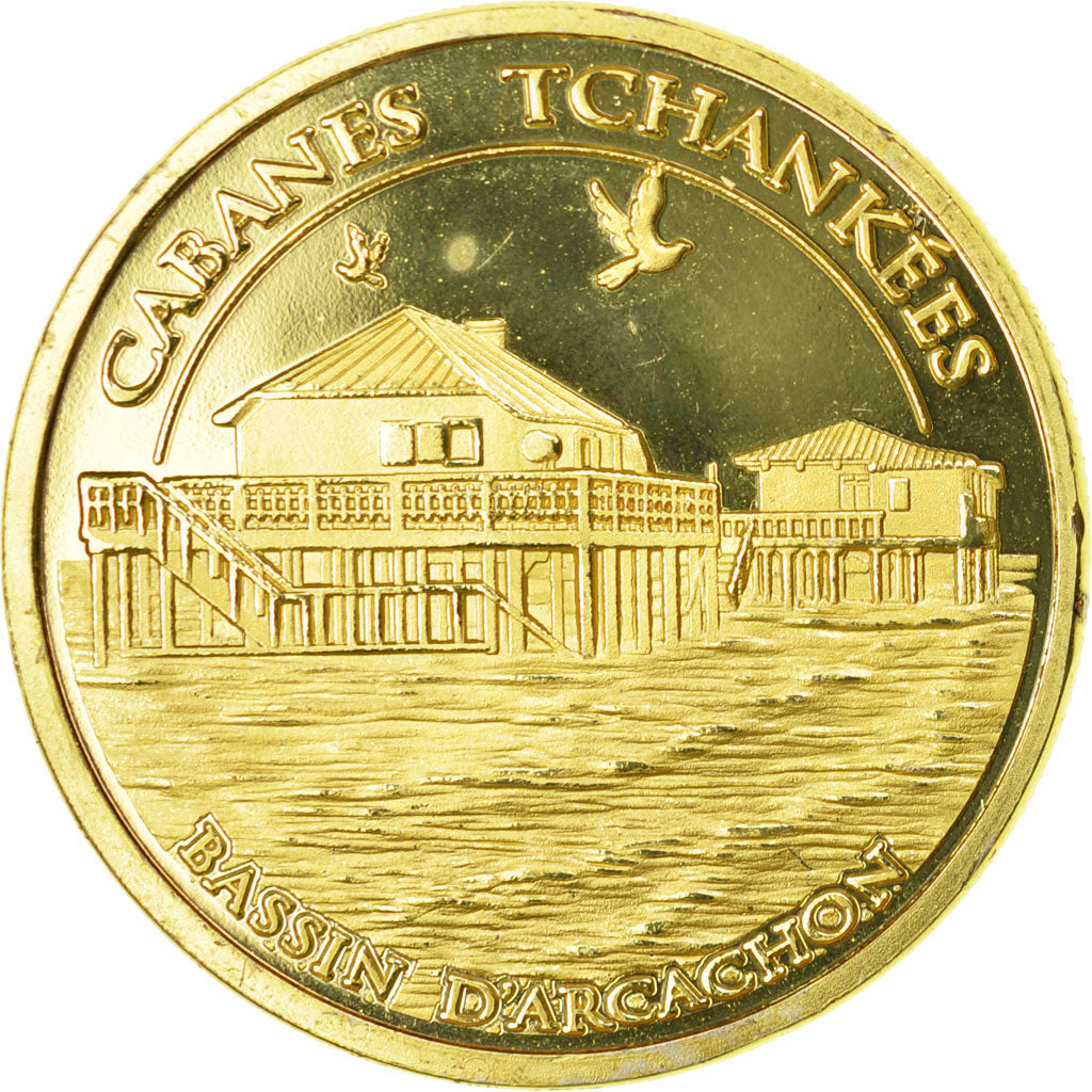 France, Jeton, Jeton Touristique, 33/ Bassin d'Arcachon - cabanes tchankées