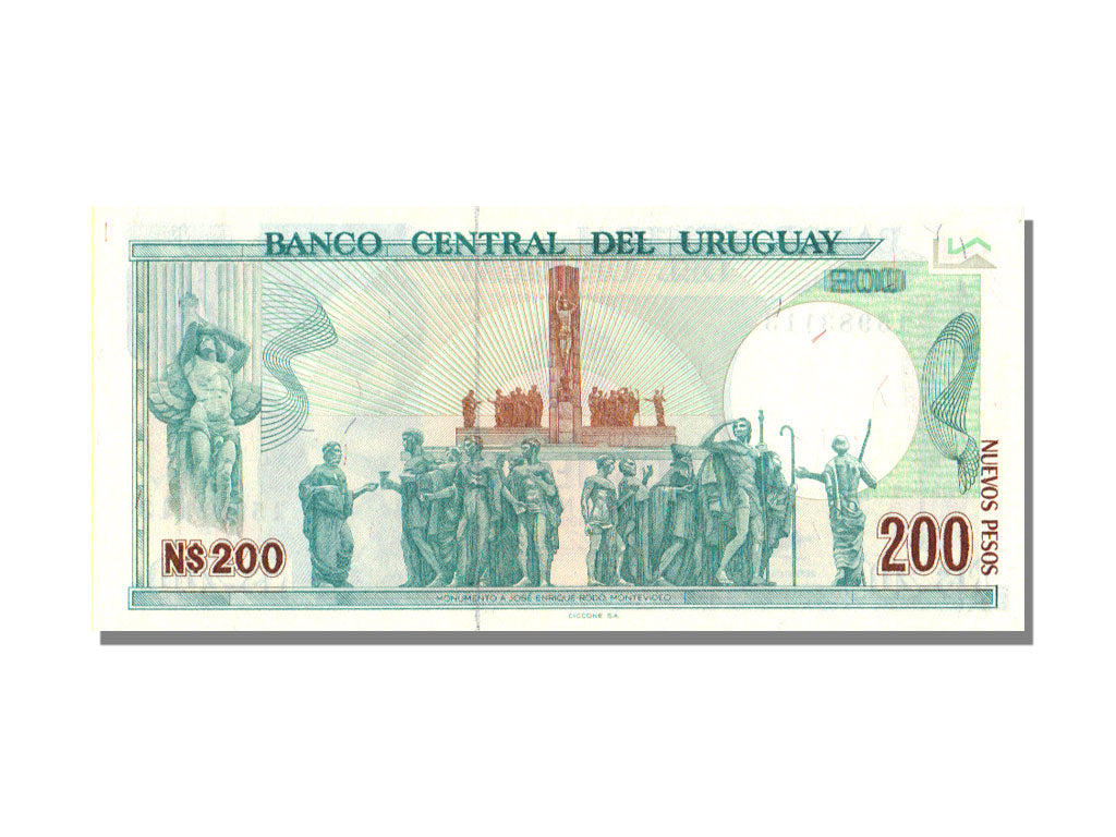 Uruguay, 200 Nuevos Pesos, 1986, KM #66a, UNC(65-70), A