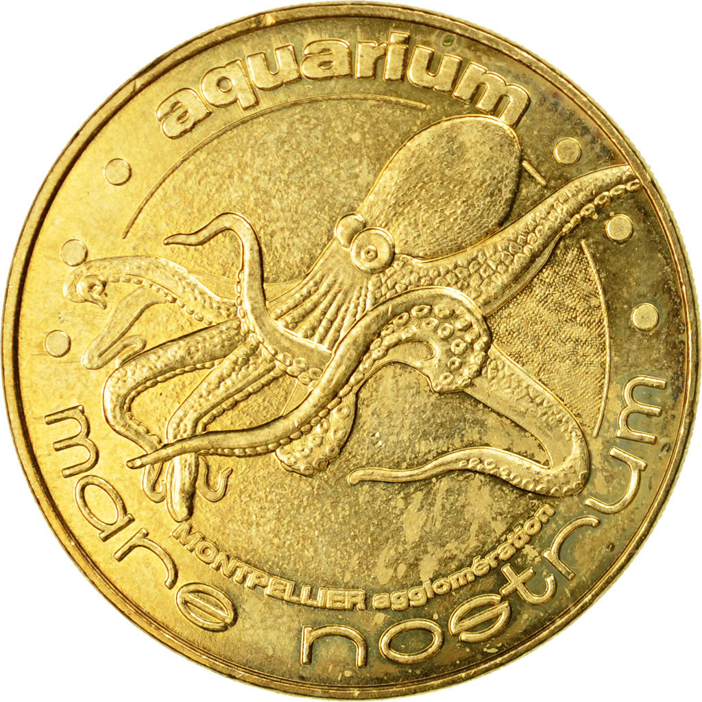 France, Token, Touristic token, Montpellier -  Aquarium Mare Nostrum n°2, 2011
