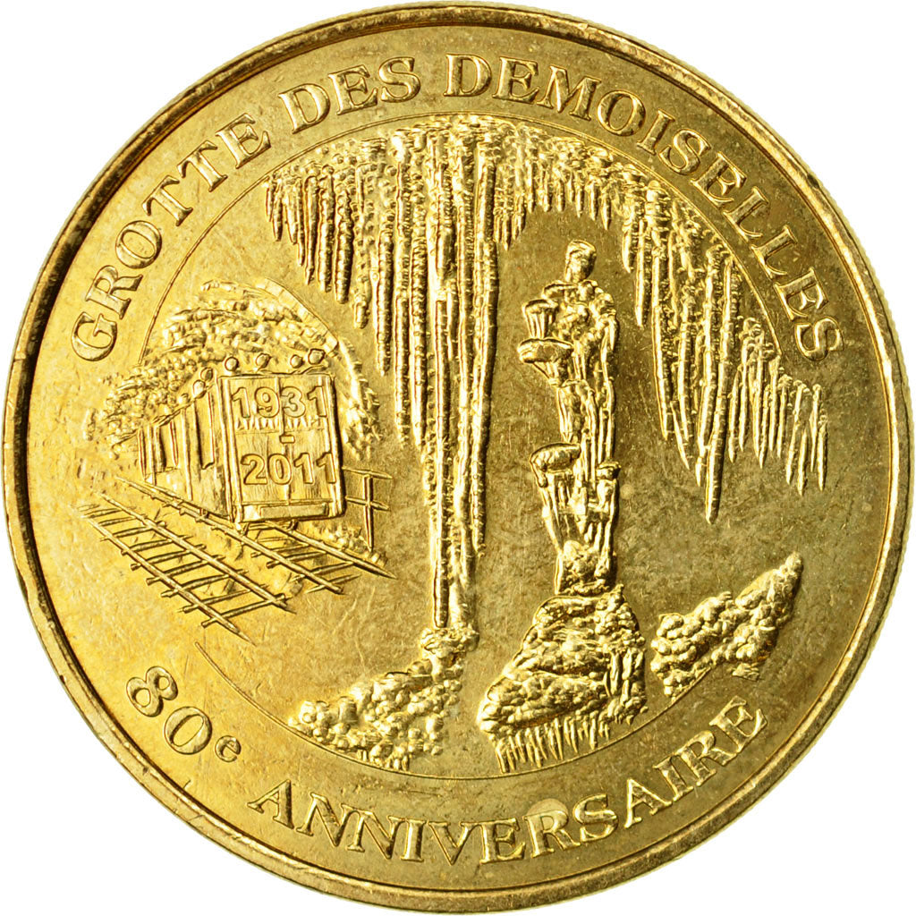 Francia, Token, Touristic token, Ganges - grotte des demoiselles n°4 - 80 ème