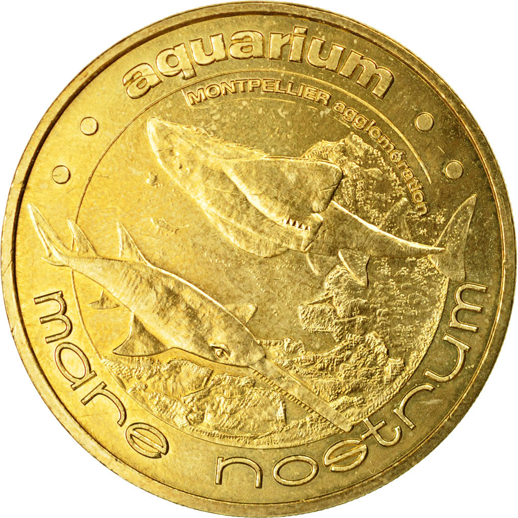 France, Token, Touristic token, Montpellier -  Aquarium Mare Nostrum n°1, 2009