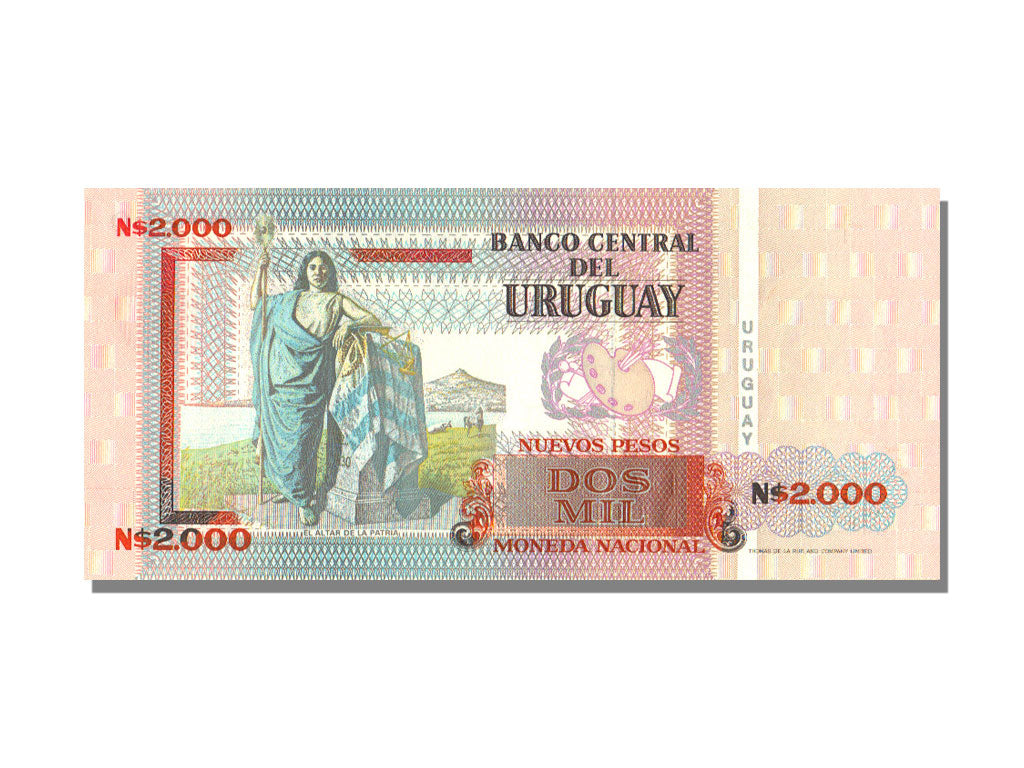Uruguay, 2000 Nuevos Pesos, 1989, UNC(65-70), A