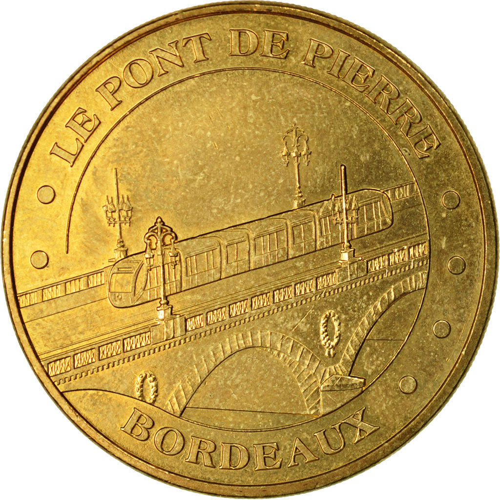 France, Token, Touristic token, Bordeaux - Le pont de pierre, 2012, MDP