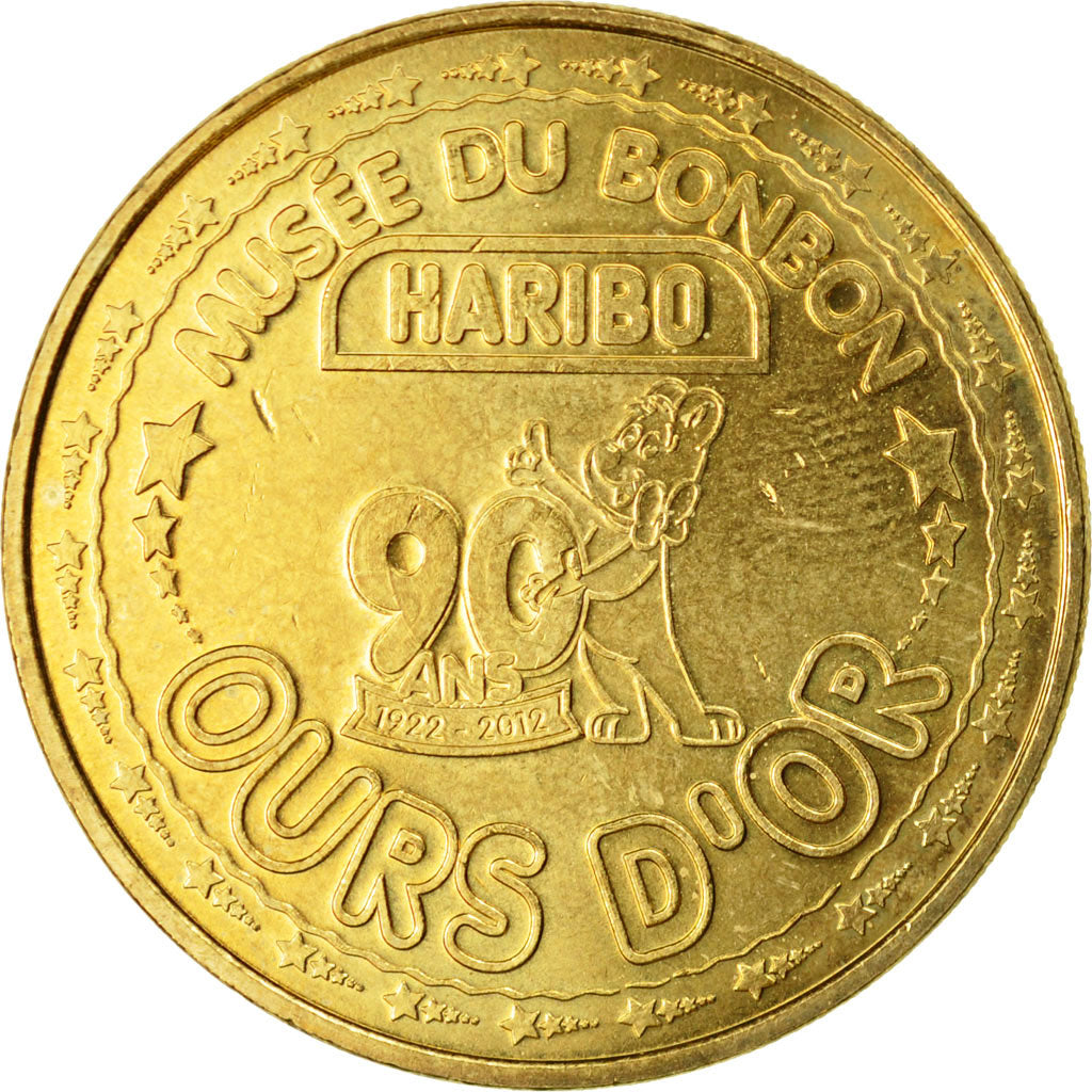 France, Token, Touristic token, Uzès -  Haribo n°9 - 90 ans, 2012, MDP