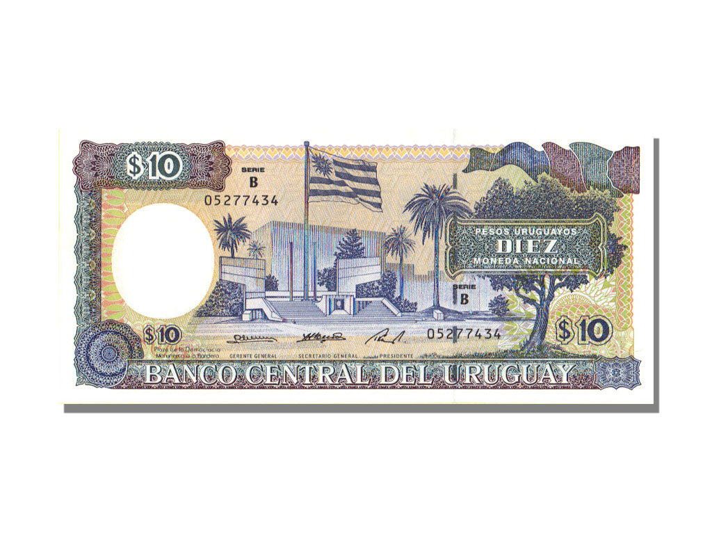 Uruguay, 10 Pesos Uruguayos, UNC(65-70), B