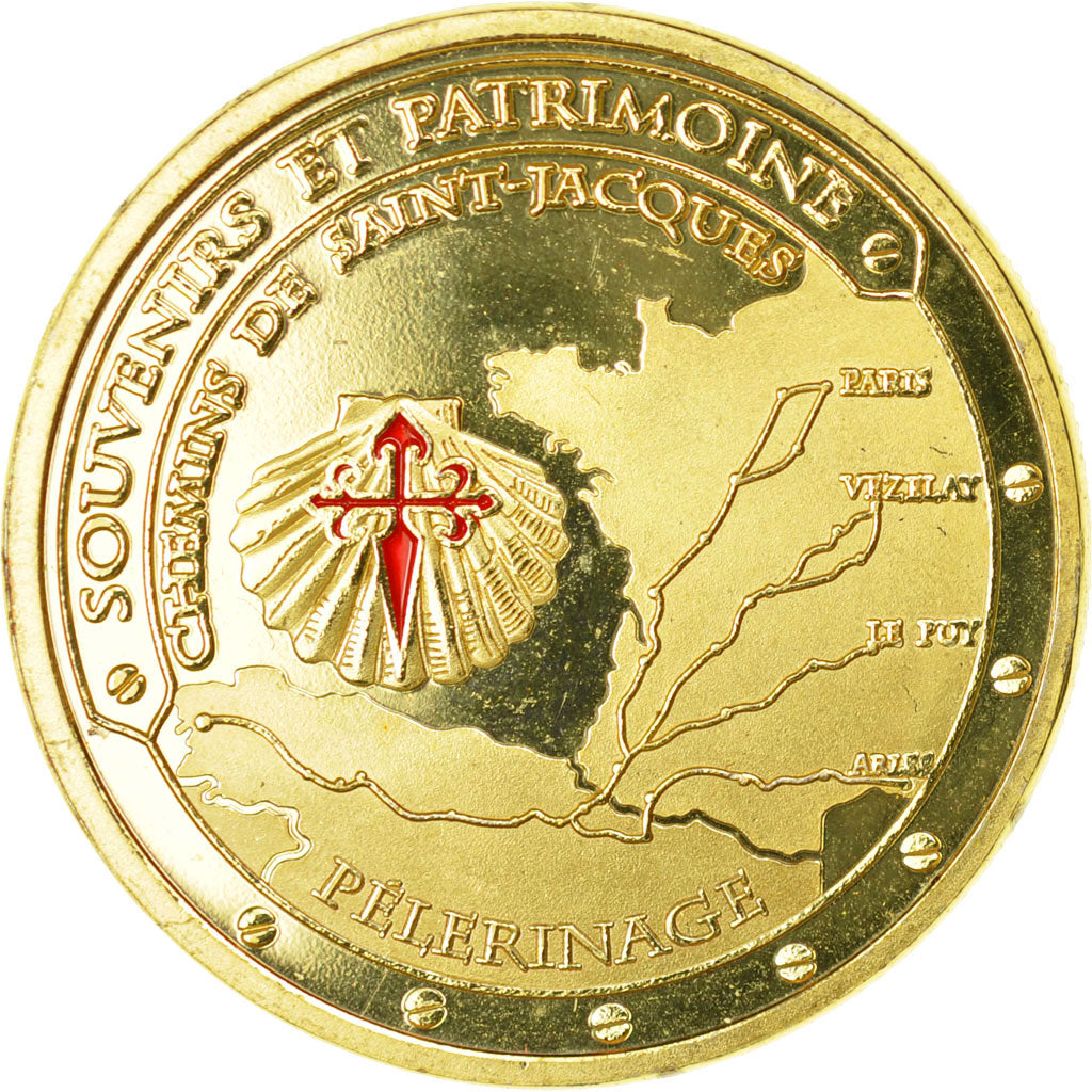 France, Token, Touristic token, Pélerinage - Saint Jacques de Compostelle