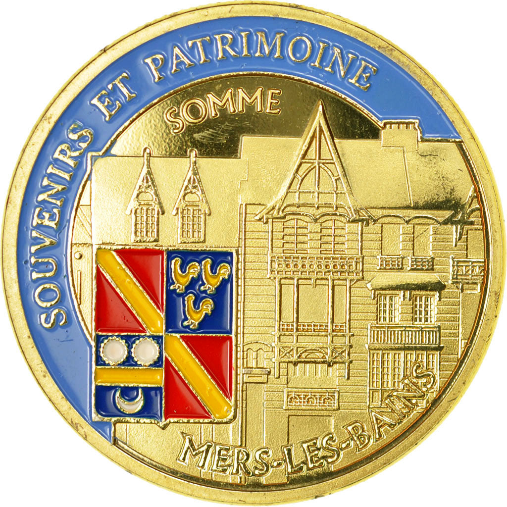 France, Jeton, Jeton Touristique, 80/ Mers-les-Bains, Souvenirs et Patrimoine