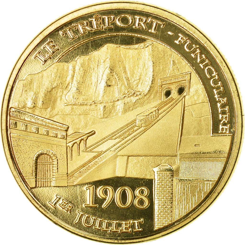 France, Token, Touristic token, 76/ Le Tréport - Funiculaire - 01/07/1908