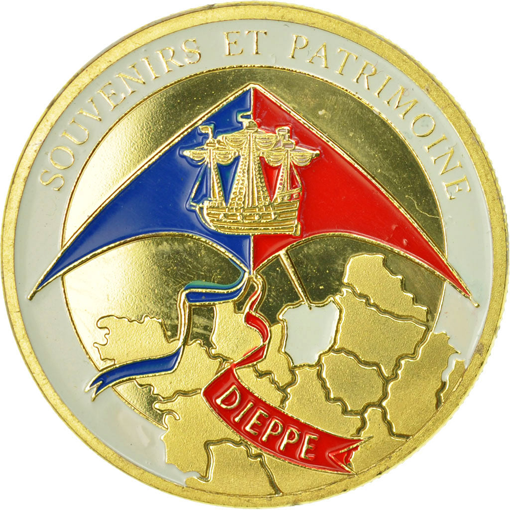 France, Token, Touristic token, 76/ Dieppe - Capitale du Cerf-volant, Souvenirs