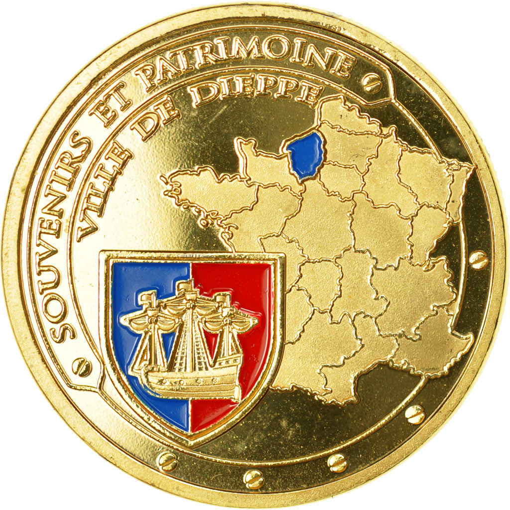 France, Token, Touristic token, 76/ Dieppe - Château, Souvenirs et Patrimoine