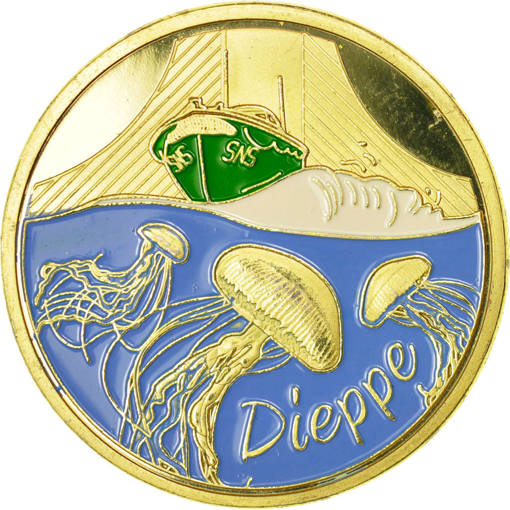 France, Token, Touristic token, 76/ Dieppe - Cité de la mer - Estran, Souvenirs