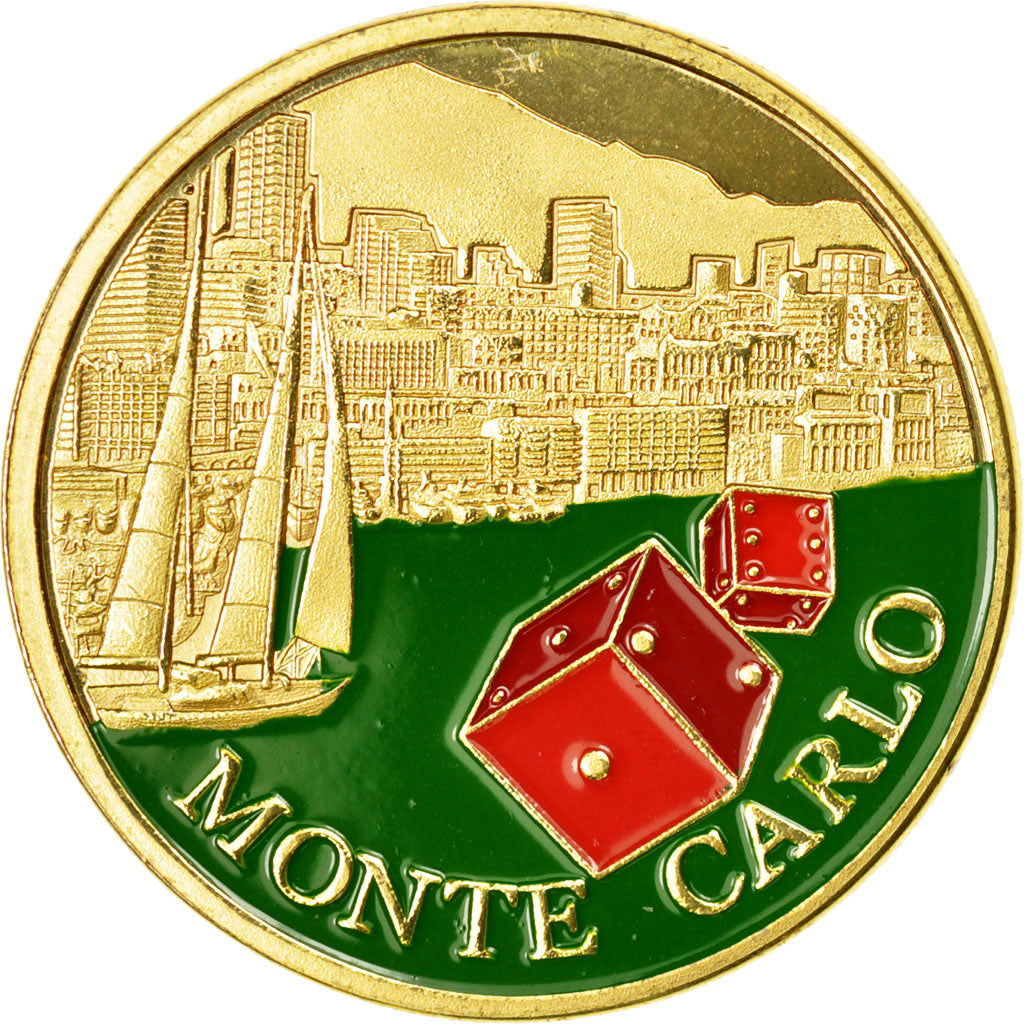 France, Token, Touristic token, 98/ Monte-Carlo, Souvenirs et Patrimoine