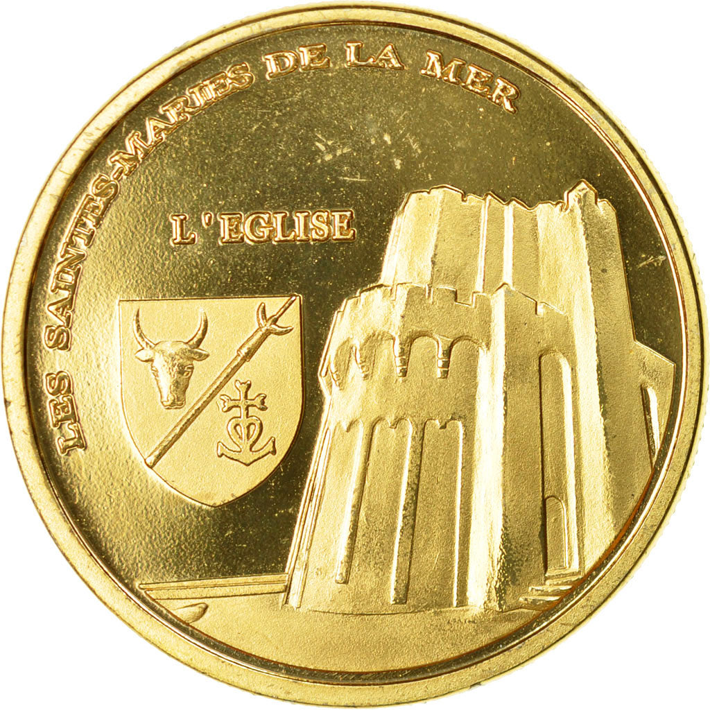 Francia, Token, Touristic token, 13/ Saintes Maries de la Mer - Eglise