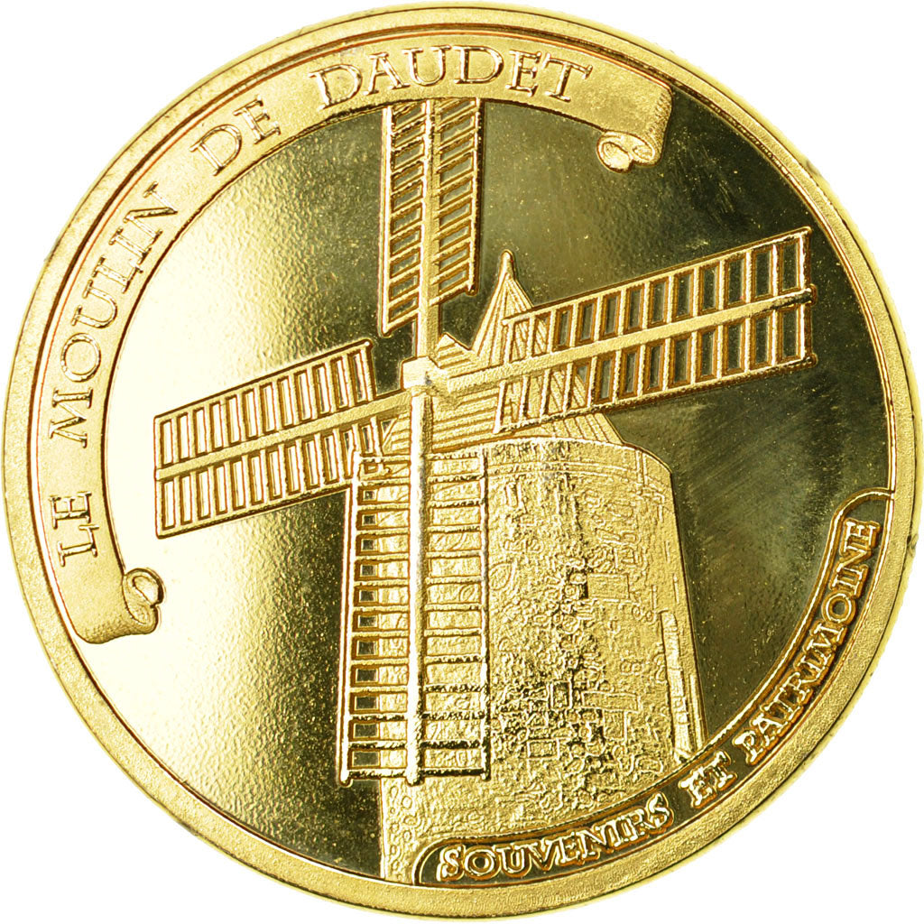 France, Token, Touristic token, 13/ Le moulin de Daudet - Alphonse Daudet