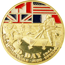Francia, Token, Jetón turístico, Normandie - Utah Omaha Gold Juno Sword - D