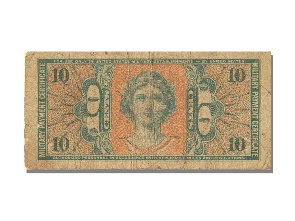 United States, 10 Cents, KM #M37, VF(20-25), F
