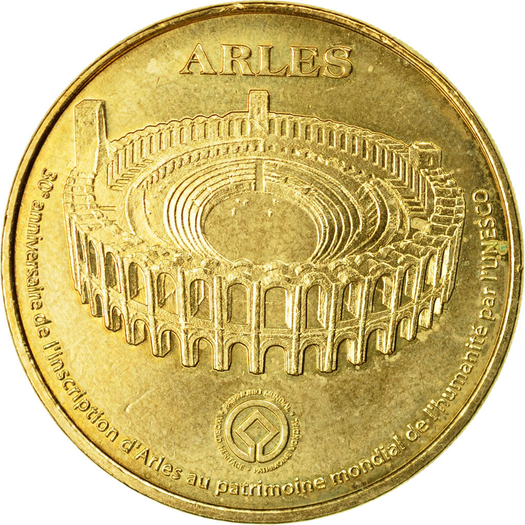 Francia, Token, Jetón turístico, 13/ Amphithéâtre d'Arles - Unesco, 2011