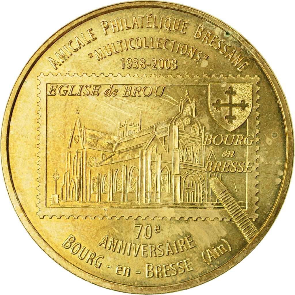 France, Token, Touristic token, Bourg en Bresse - Amicale Philatélique, 2008