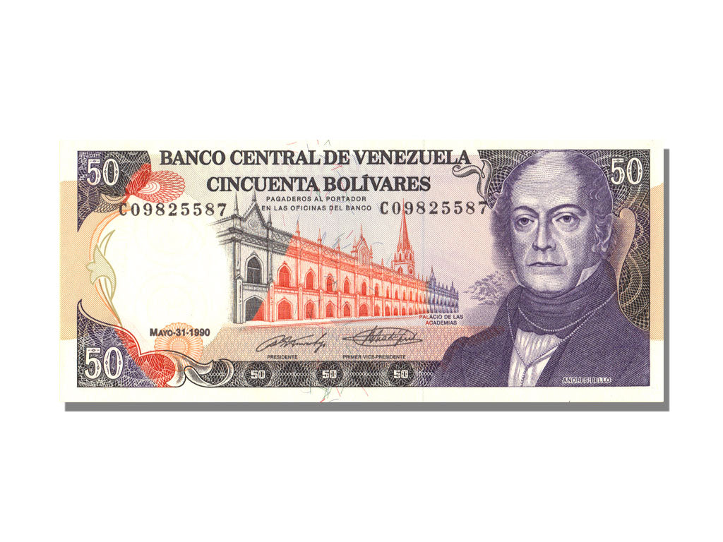 Venezuela, 50 Bolívares, 1990, KM #65c, 1990-05-31, UNC(65-70), C