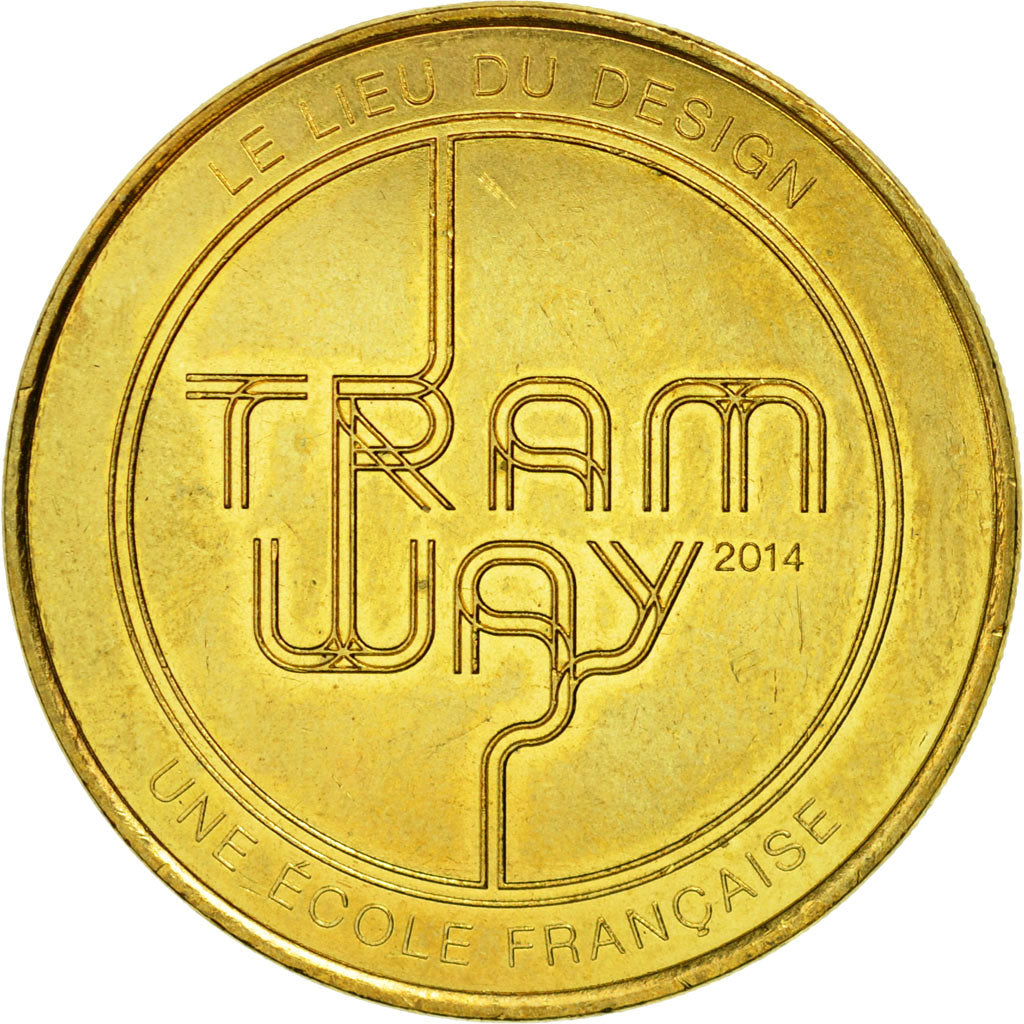 Francia, Token, Touristic token, 75/ Paris - Lieu du Design - Tramway, 2014