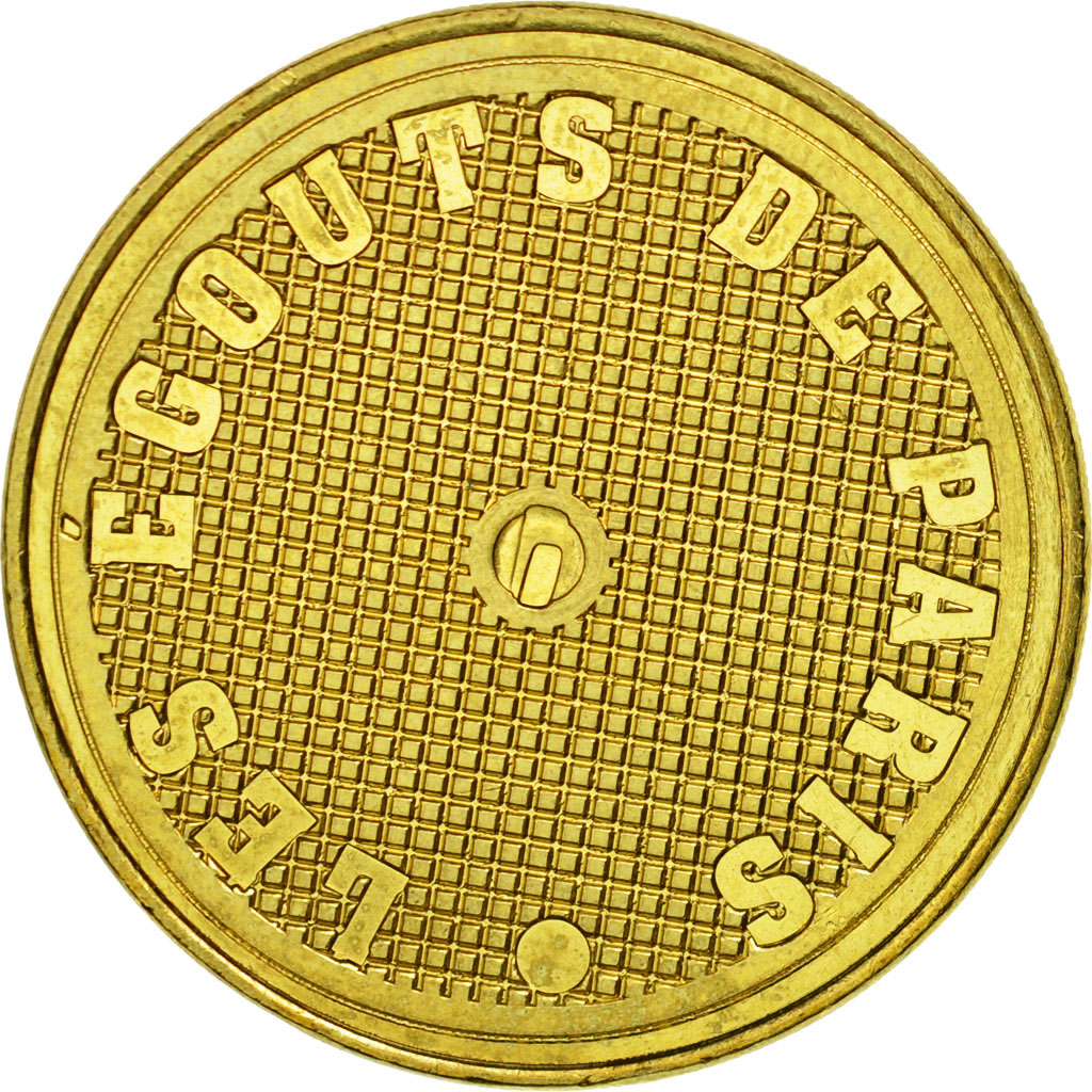 France, Jeton, Jeton Touristique, Paris - Les égouts n°3, 2015, MDP, TTB