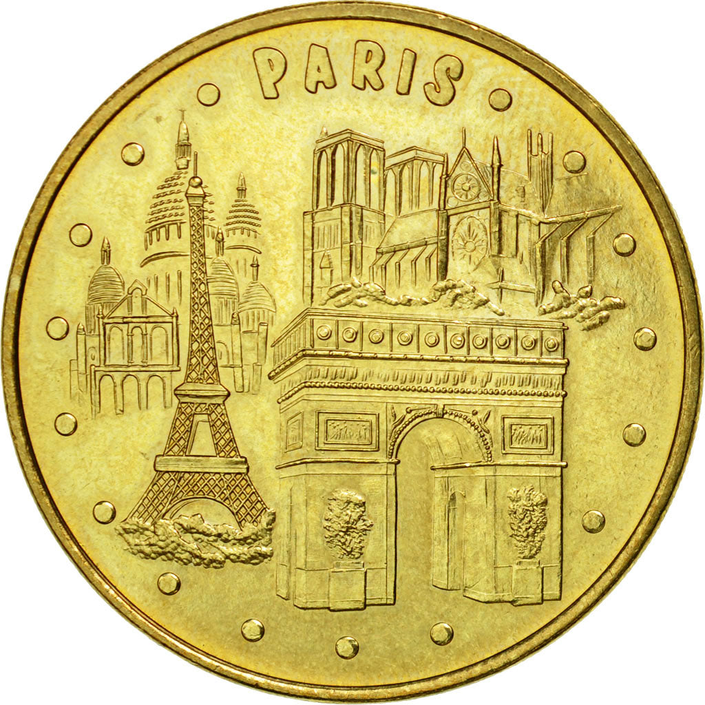 Francia, Token, Touristic token, Paris - Les 4 monuments, 2011, MDP, BB