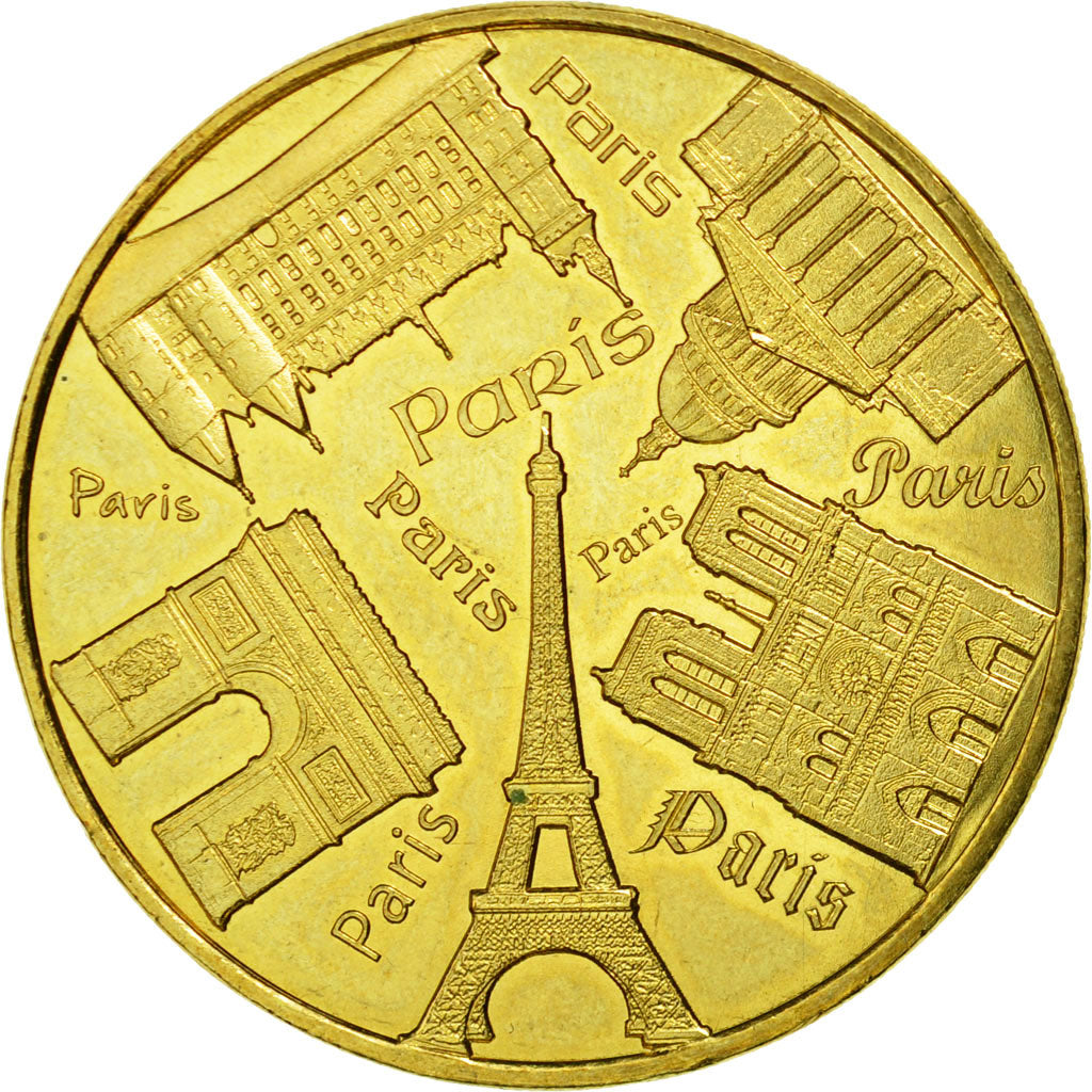 France, Token, Touristic token, Paris - Tours de Notre Dame n°4 - 5 monuments