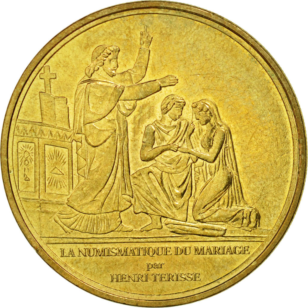 Francia, Token, Touristic token, Paris - Numismatique du Mariage, 2008, MDP, BB