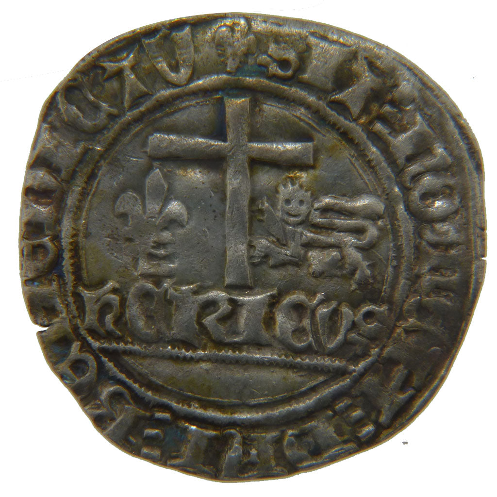 FRANCE, Blanc aux Écus, Saint Lô, AU(50-53), Silver, 3.20