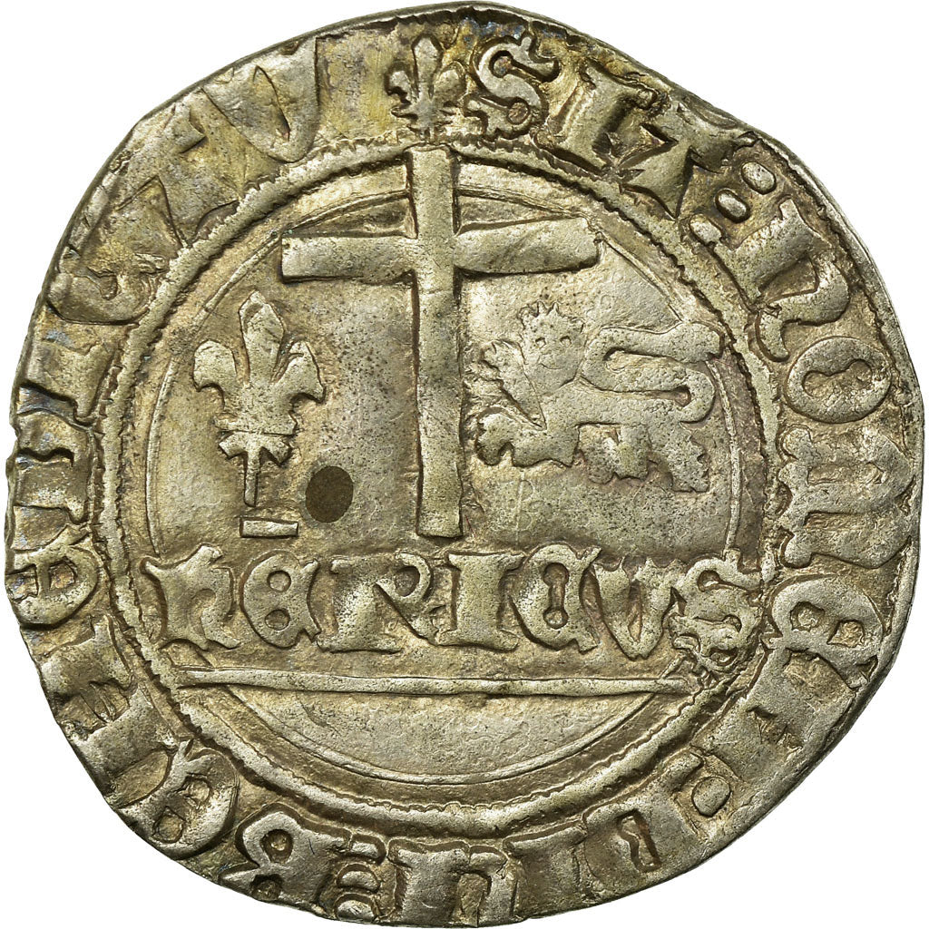 Coin, France, Blanc aux Écus, Saint Lô, AU(55-58), Silver