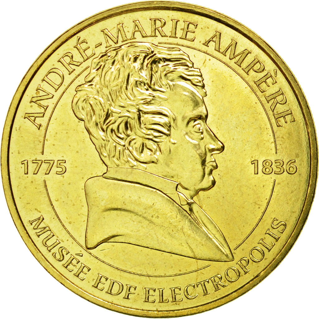 France, Token, Touristic token, Mulhouse - Musée EDF n°4 - Ampère, 2015, MDP