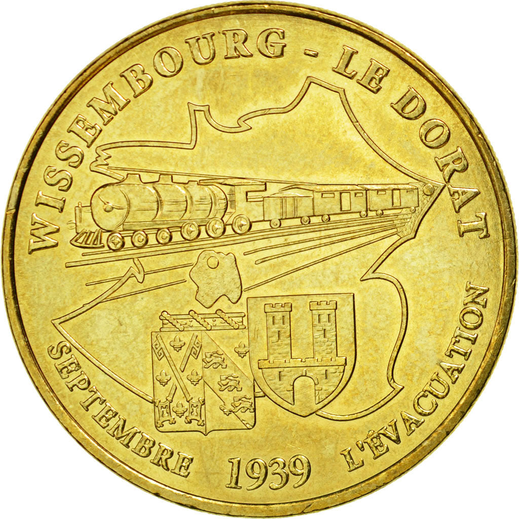 Francia, Token, Touristic token, Wissenbourg - Le Dorat - Evacuation 1939, 2011
