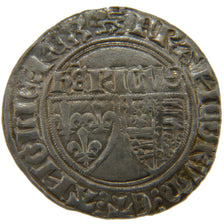 FRANCE, Blanc aux Écus, Rouen, AU(55-58), Silver, 3.10