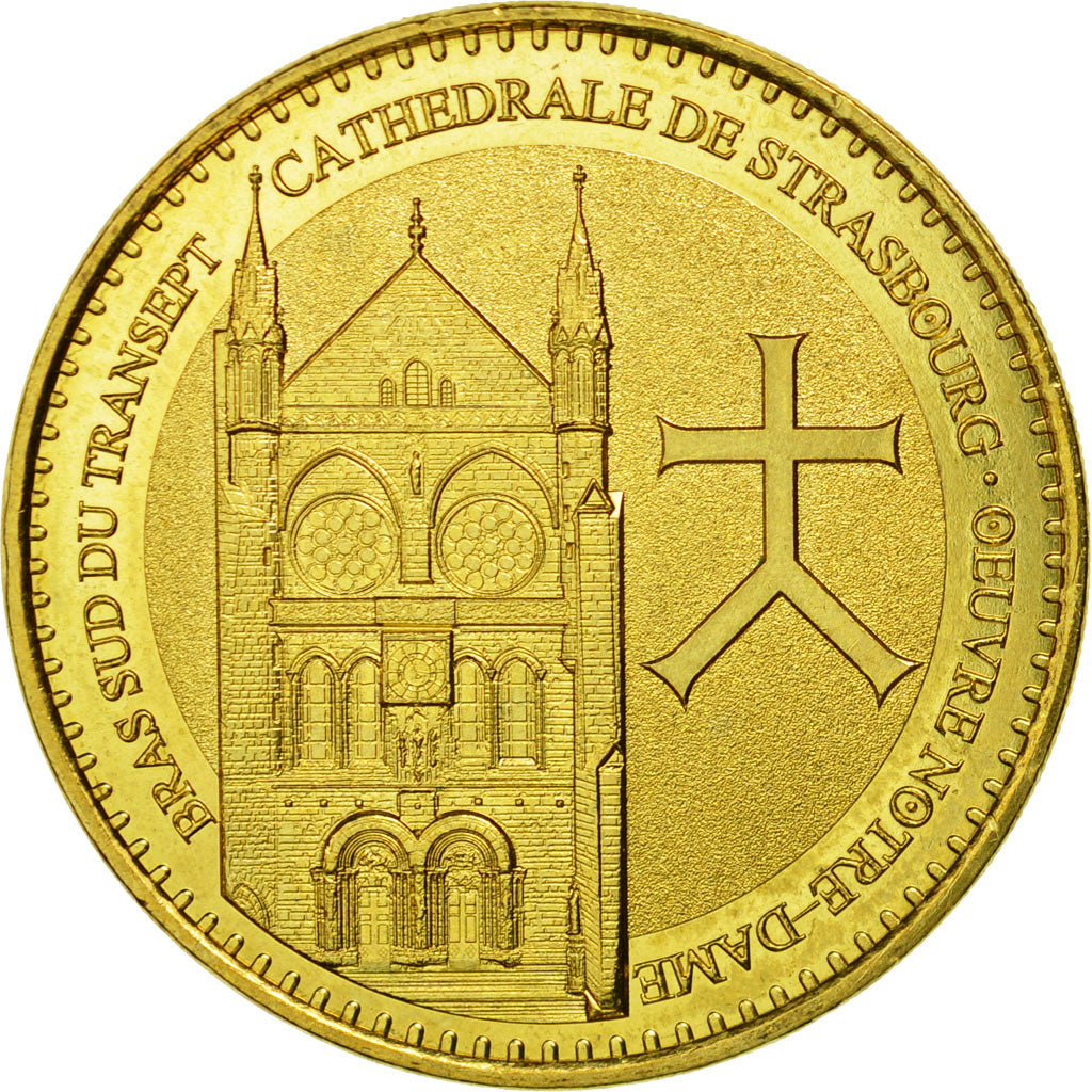 France, Jeton, Jeton Touristique, Strasbourg - Cathédrale n° 3 - Bras sud du