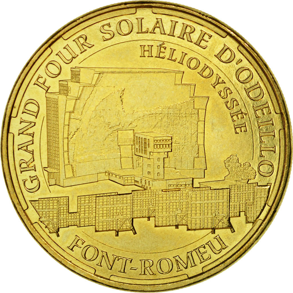 Francia, Token, Touristic token, Font-Romeu -Odeillo-via - Grand four solaire