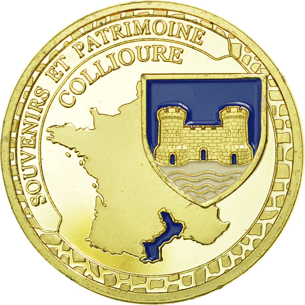 France, Token, Touristic token, 66/ Collioure - Le Château, Souvenirs et