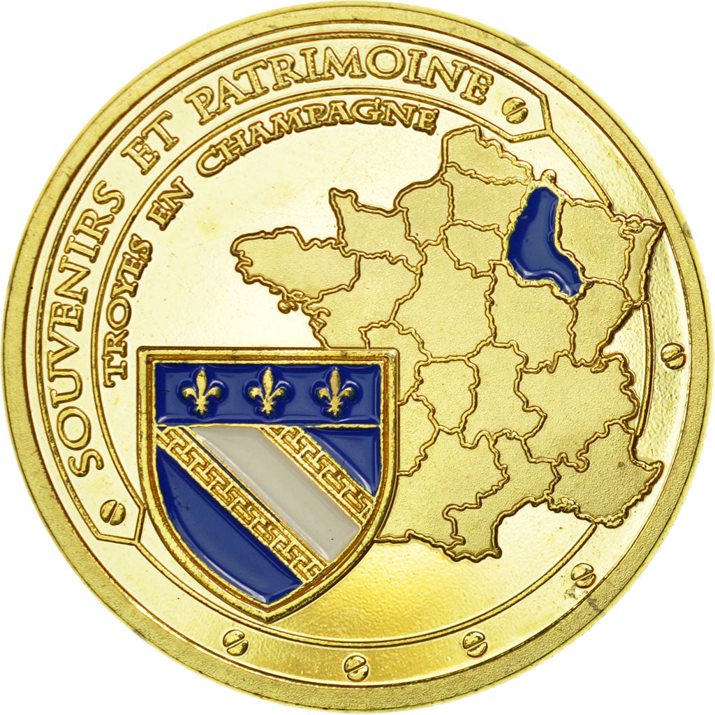 Frankreich, Token, Touristic token, 10/ Troyes - Cathédrale, Souvenirs et