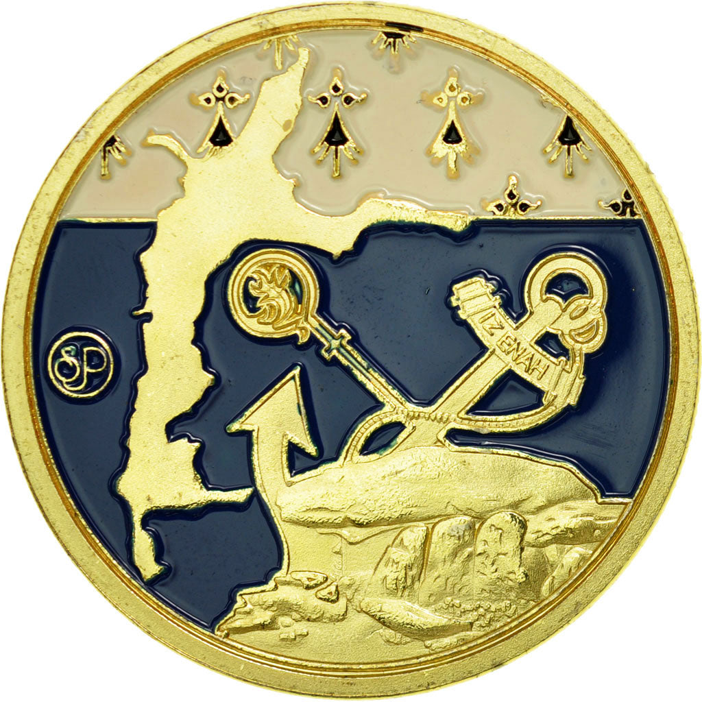 France, Token, Touristic token, 56/ l'Ile aux Moines - Eglise, Souvenirs et