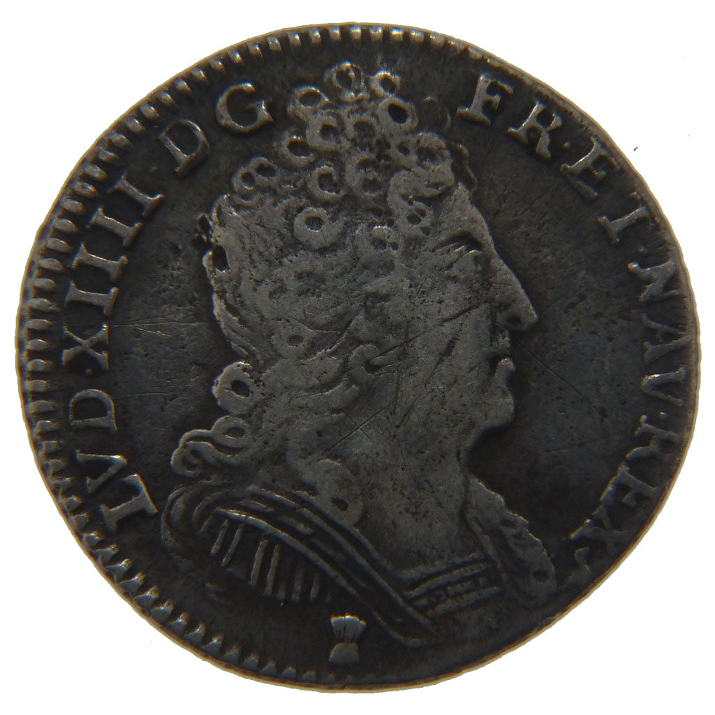 Louis XIV, 1/10 Écu aux 3 Couronnes