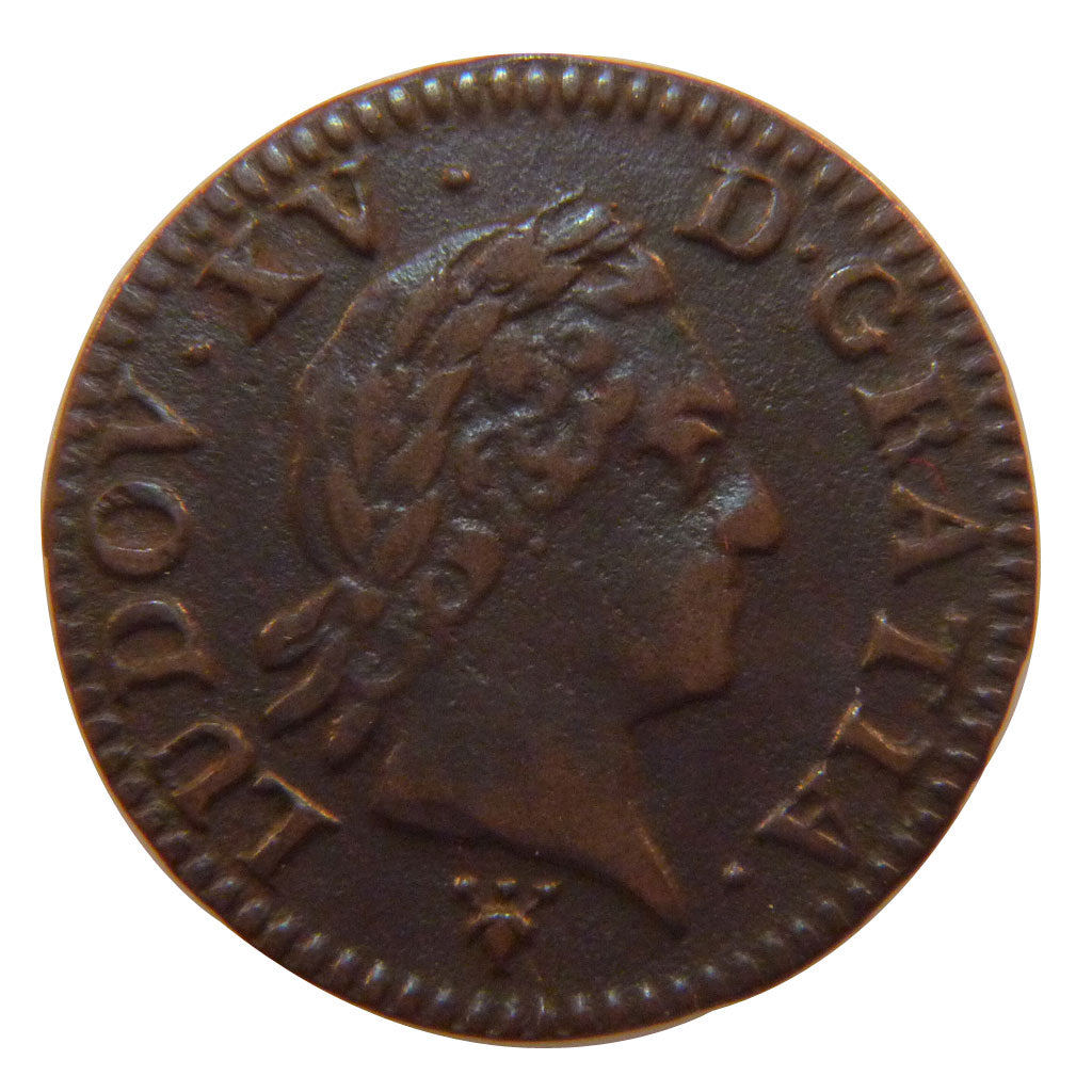 FRANCE, Liard à la vieille tête, Liard, 1769, Reims, KM #543.9, AU(50-53), Coppe