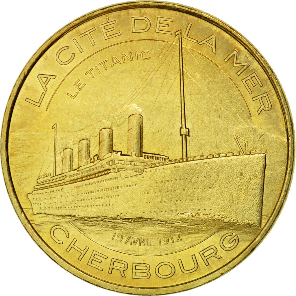 France, Token, Touristic token, Cherbourg - Cité de la Mer n°7 - Le Titanic