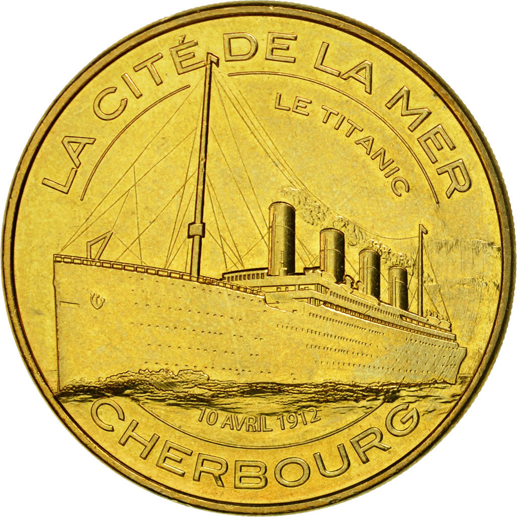 France, Token, Touristic token, Cherbourg - Cité de la Mer n°10 - Le Titanic